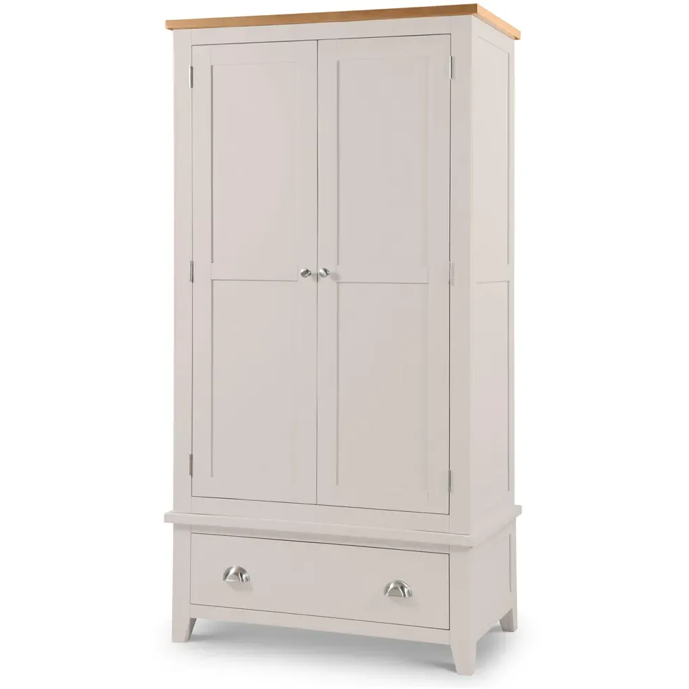 Richmond 2 Door Single Drawer Wardrobe - Grey, Oak
