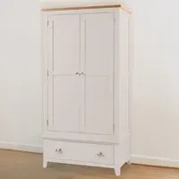 Richmond 2 Door Single Drawer Wardrobe - Grey, Oak