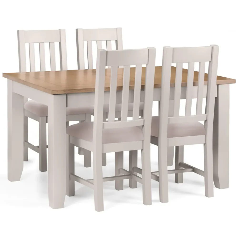 Richmond 6-Seater Extendable Dining Table - Grey, Oak