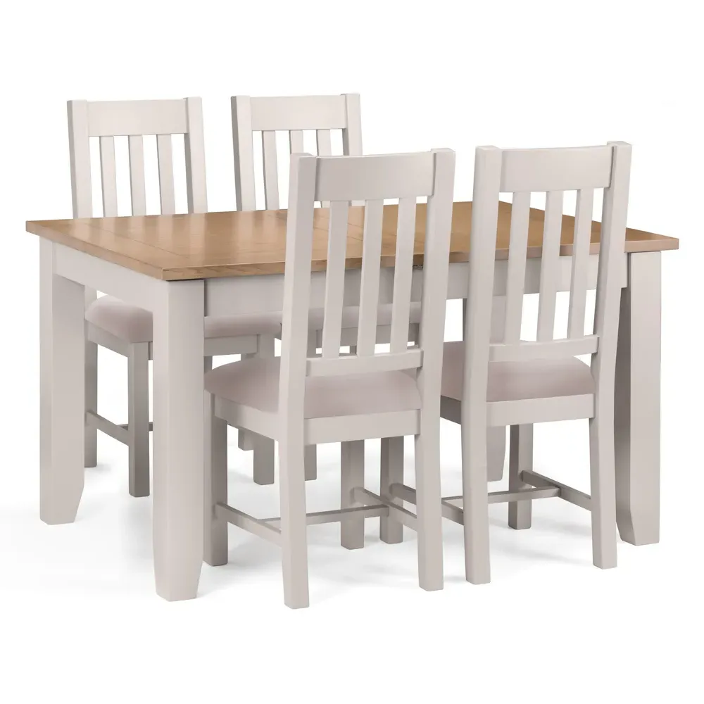 Richmond Set of 2 Dining Chairs - Grey, Linen