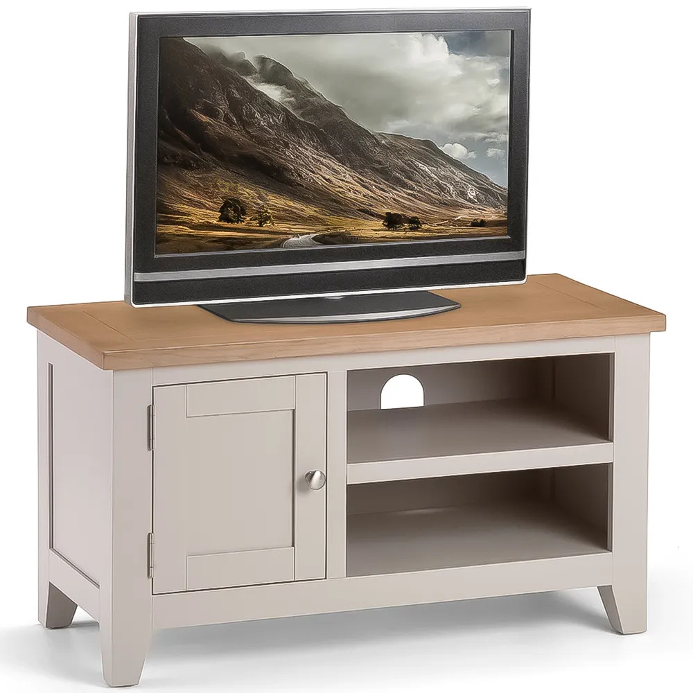 Richmond TV Unit - Grey, Pale Oak