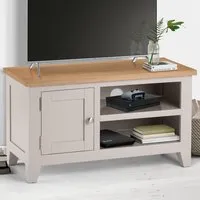 Richmond TV Unit - Grey, Pale Oak
