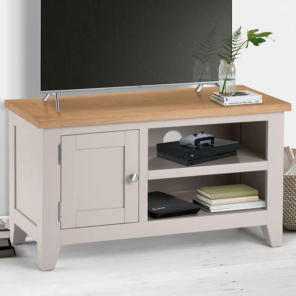 Richmond TV Unit - Grey, Pale Oak image