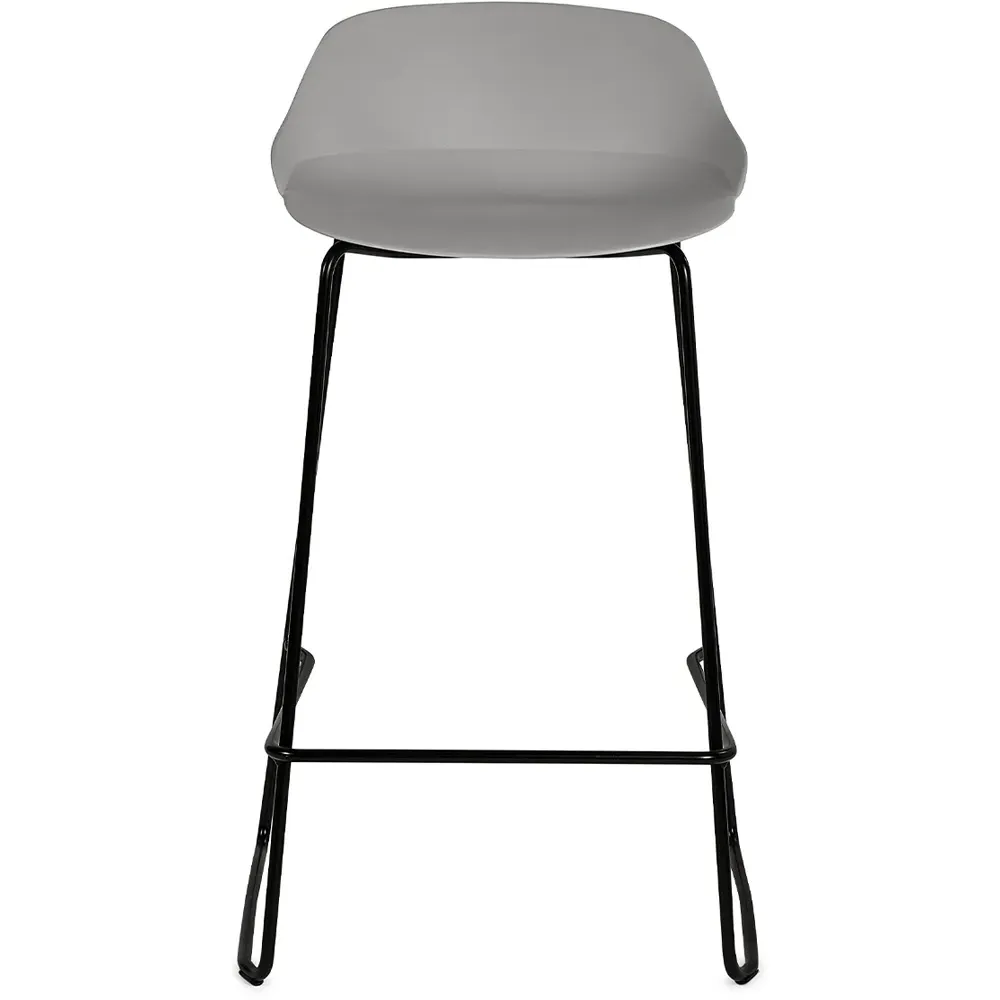 Rocco Set of 2 Bar Stools - Light Grey
