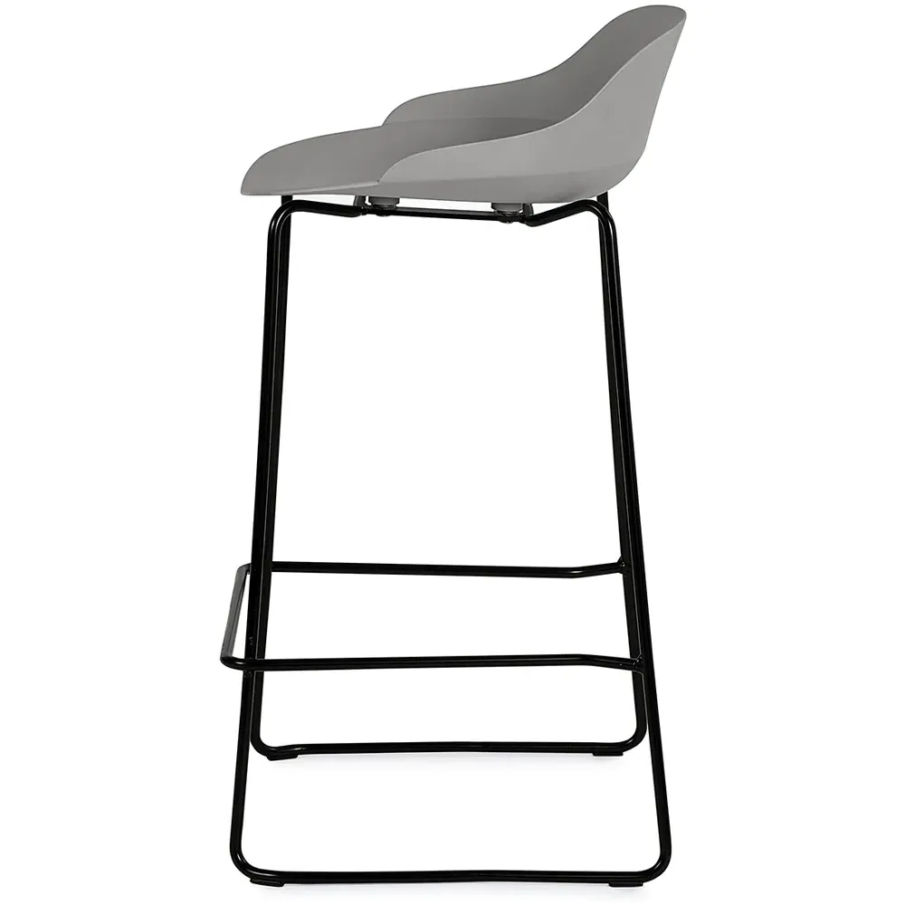 Rocco Set of 2 Bar Stools - Light Grey