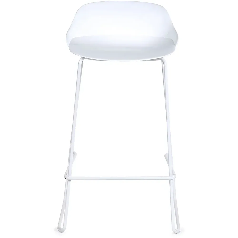 Rocco Set of 2 Bar Stools - White