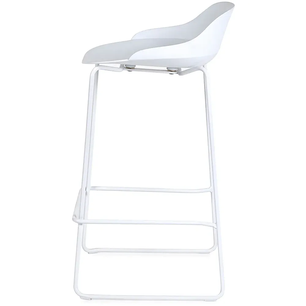 Rocco Set of 2 Bar Stools - White