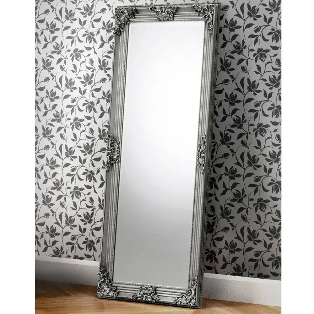 Rococo Lean-To Dressing Mirror - Silver