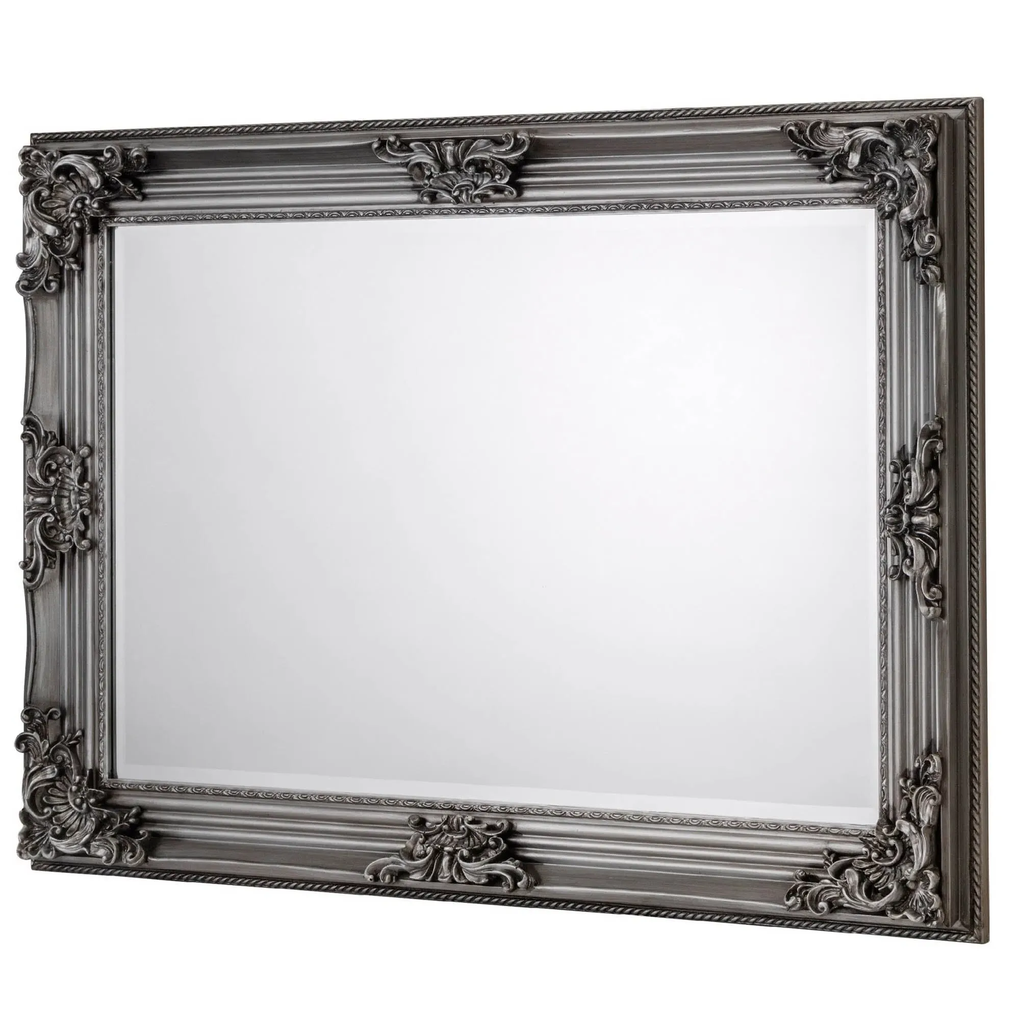 Rococo Wall Hanging Mirror - Silver image