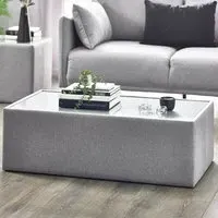 Rohe Coffee Table - Clear, Glass