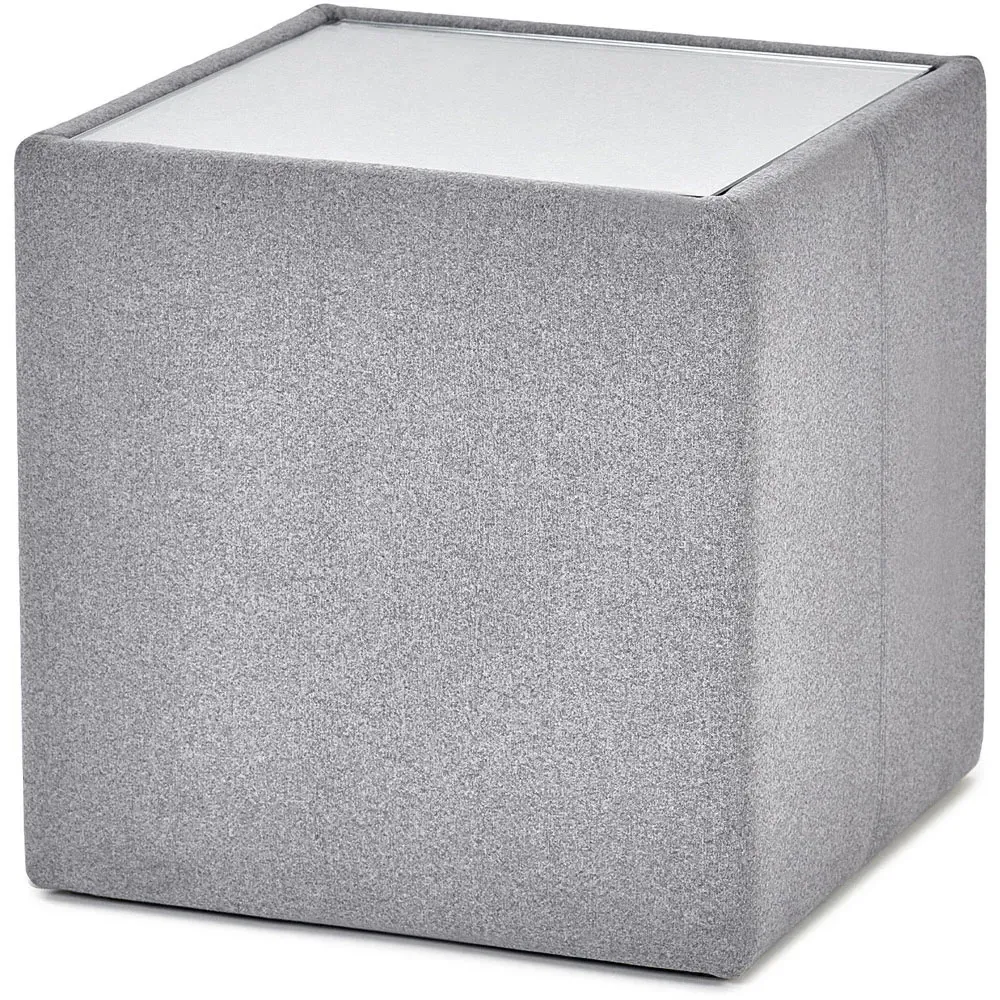 Rohe Square Lamp Table - Clear, Glass