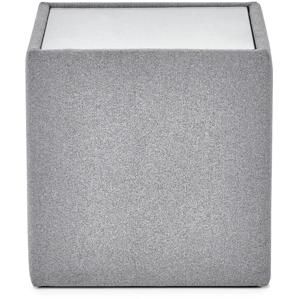 Rohe Square Lamp Table - Clear, Glass