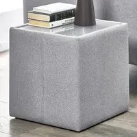 Rohe Square Lamp Table - Clear, Glass