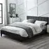 Rosa Single Bed in a Box - Grey, Velvet