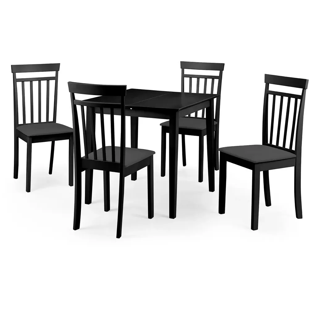 Rufford 4-Seater Extendable Dining Table - Black