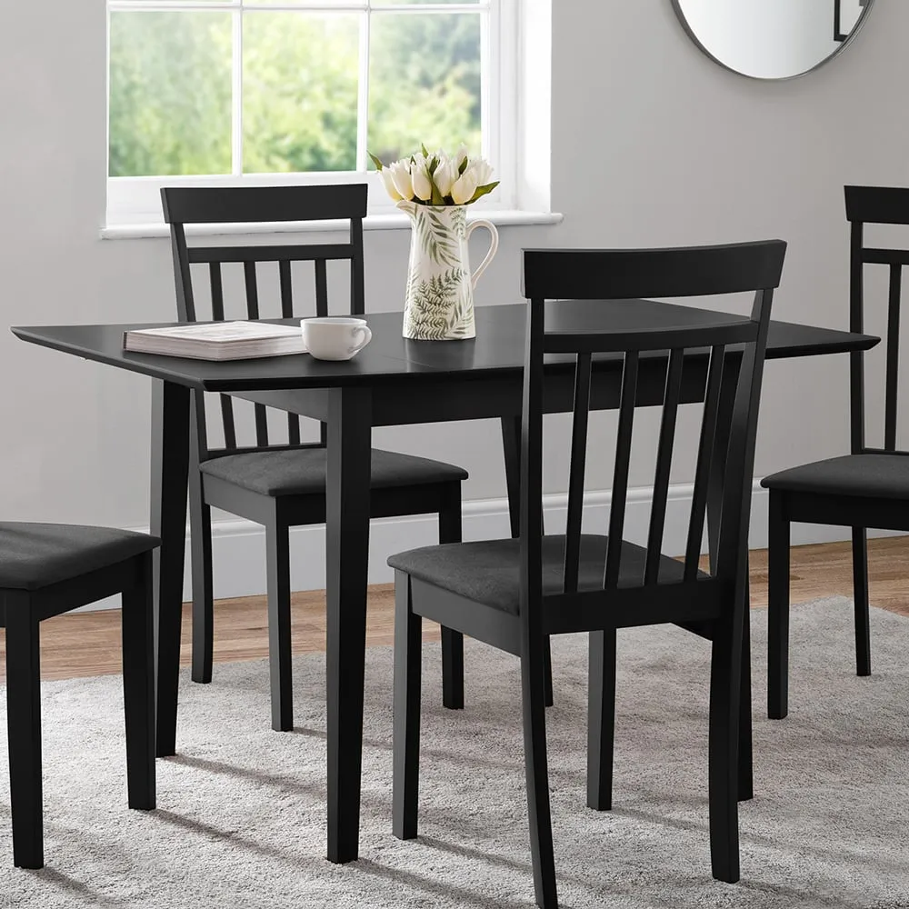 Rufford 4-Seater Extendable Dining Table - Black