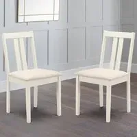 Rufford Set of 2 Dining Chairs - Ivory
