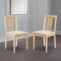 Rufford Set of 2 Dining Chairs - Natural