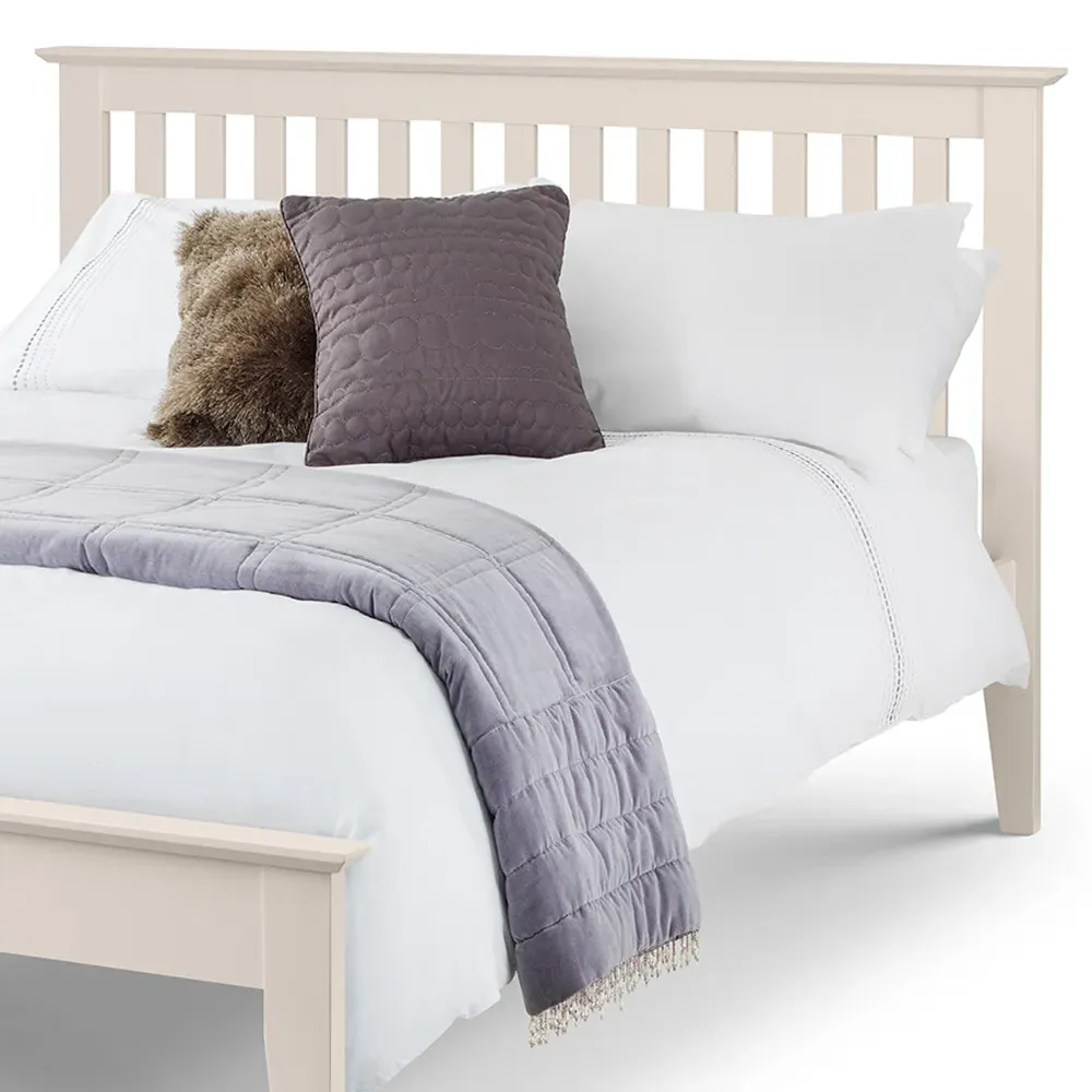 Salerno Double Shaker Bed - Ivory, Oak
