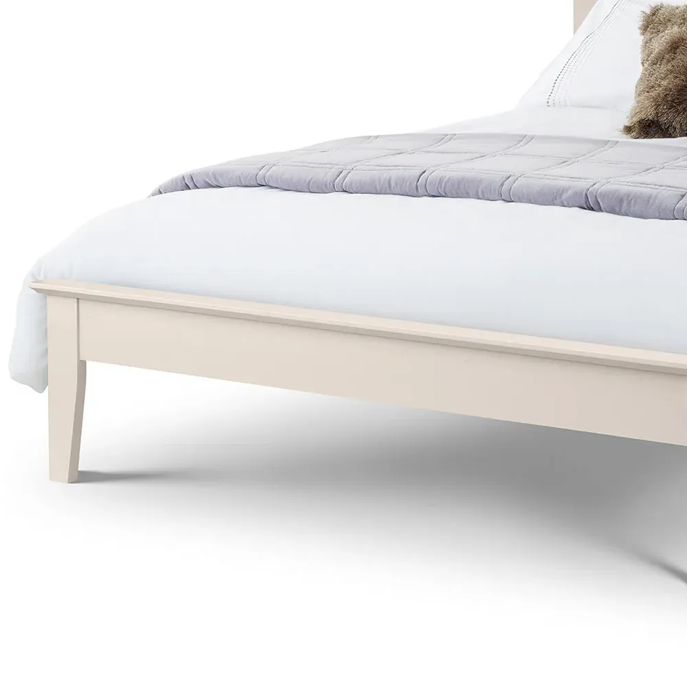 Salerno Double Shaker Bed - Ivory, Oak