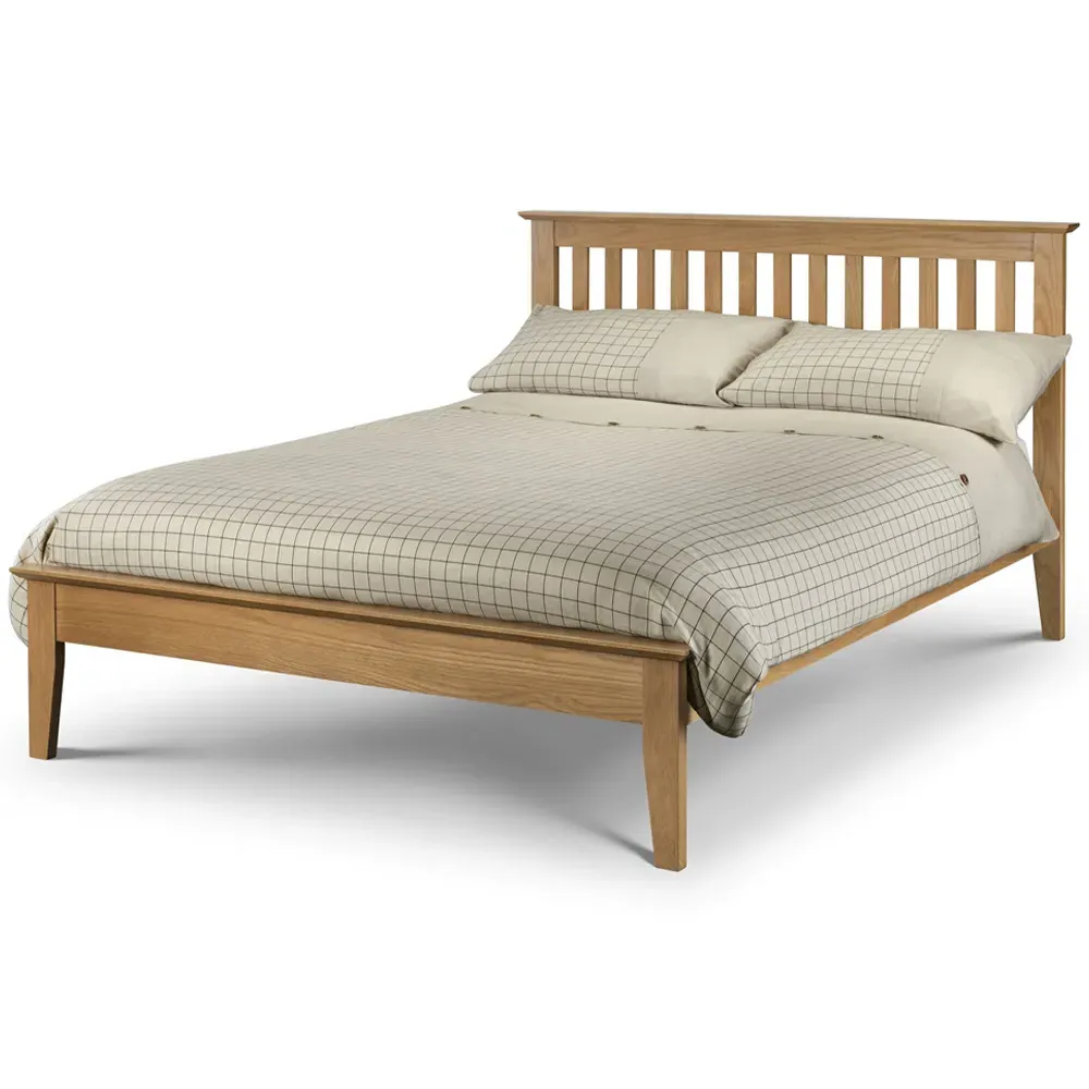 Salerno Double Shaker Bed - Oak