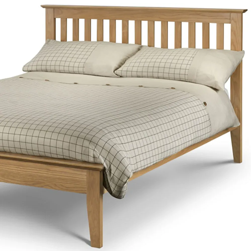 Salerno Double Shaker Bed - Oak