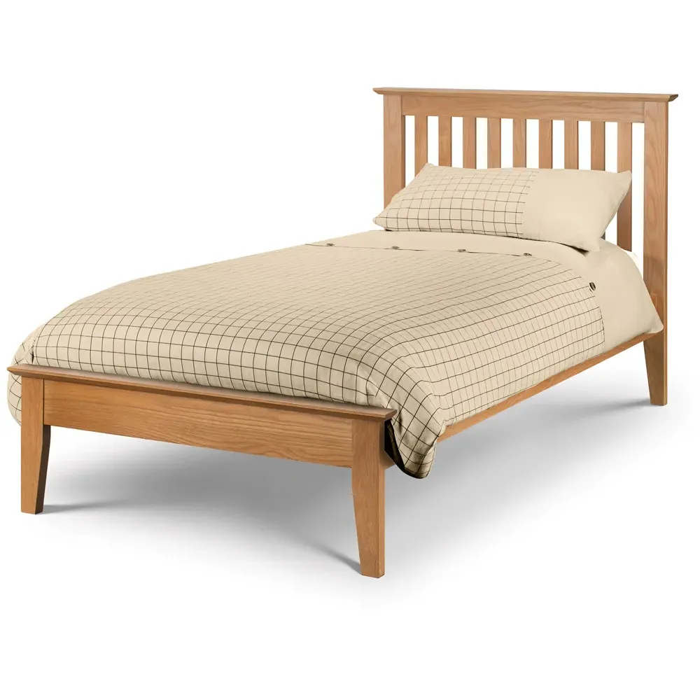 Salerno Single Shaker Bed - Oak