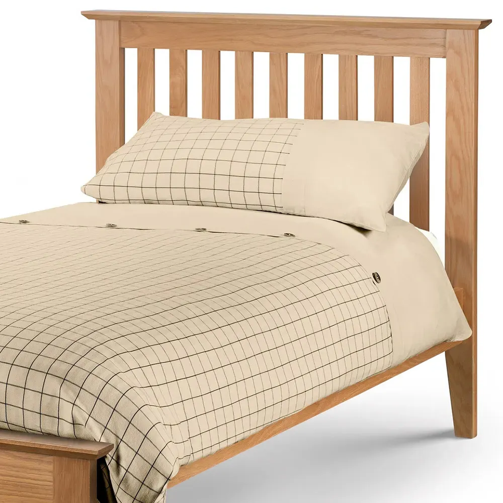Salerno Single Shaker Bed - Oak