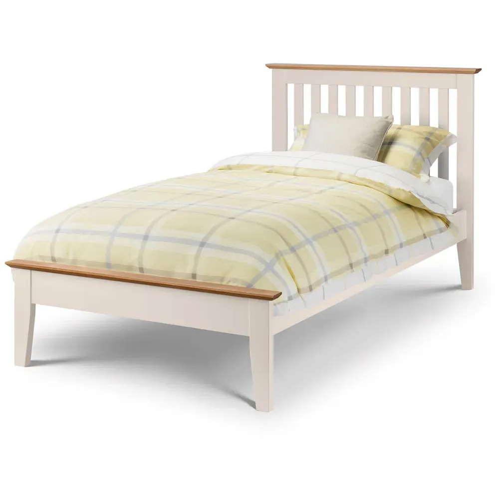 Salerno Single Two Tone Shaker Bed - Oak
