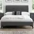 Sanderson Double Bed Frame - Grey, Velvet