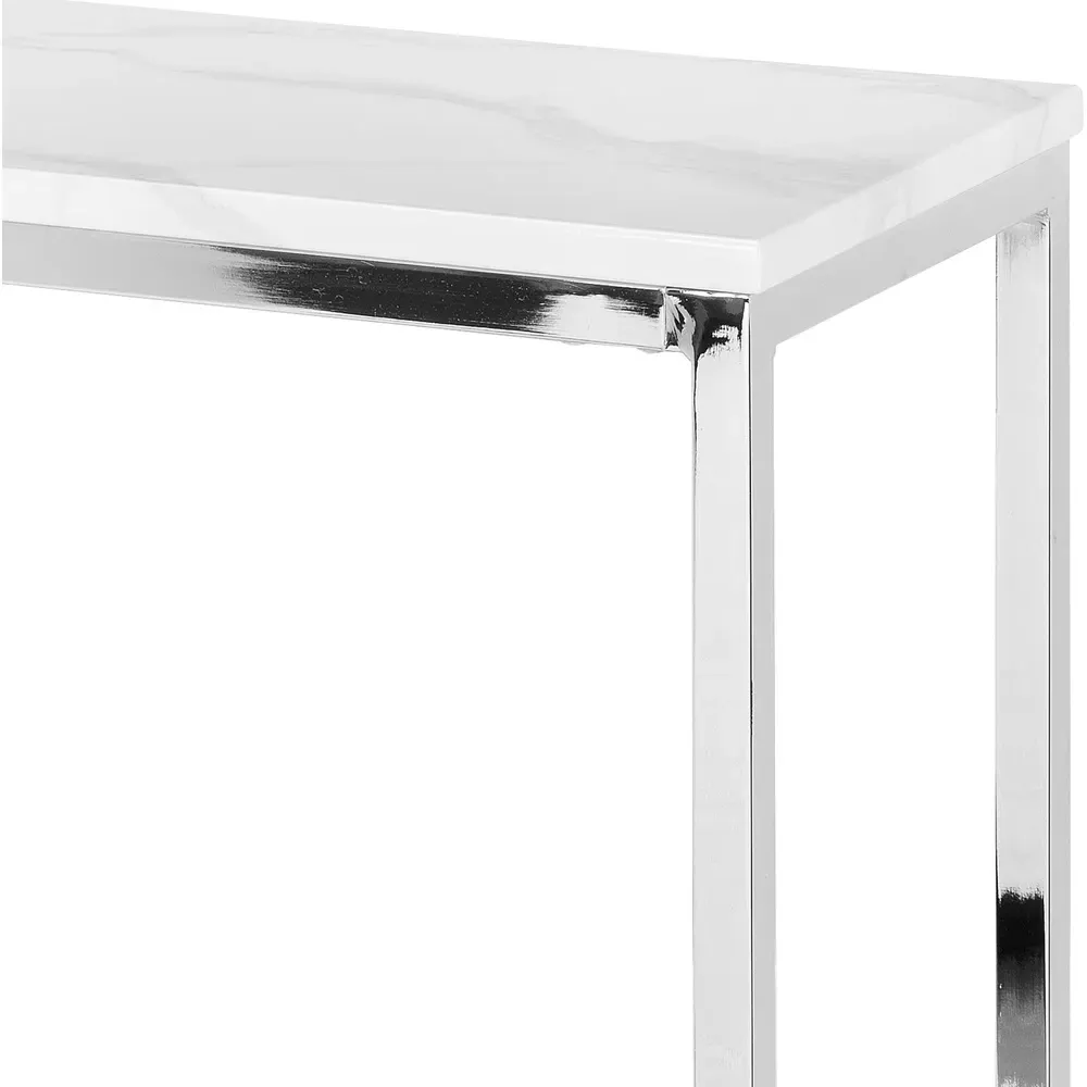 Scala Console Table - White, Chrome