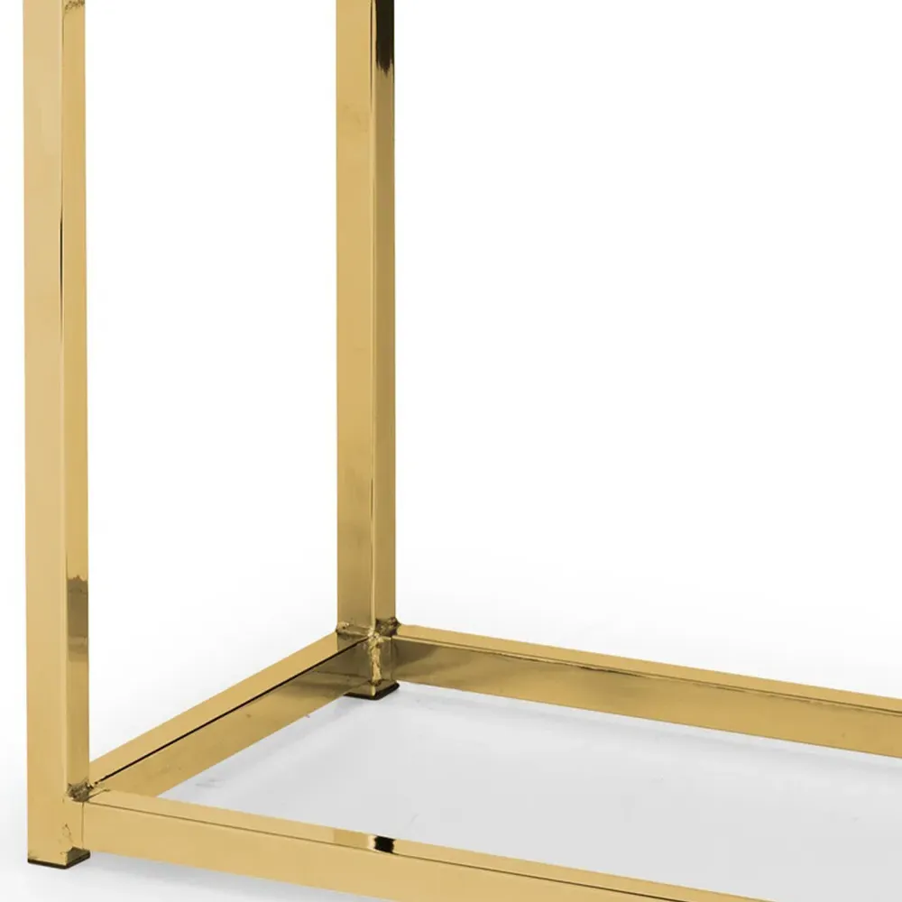 Scala Console Table - White, Gold