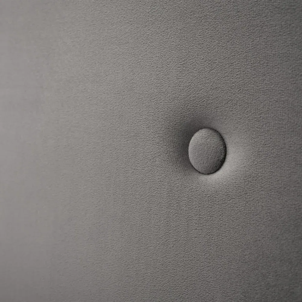 Shoreditch King Size Bed with Storage - Grey, Velvet