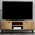 Sia 2 Door TV Unit with Shelf - Warm Wood