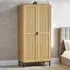 Sia 2 Door Wardrobe - Warm Wood