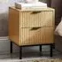 Sia 2 Drawer Bedside Table - Brown