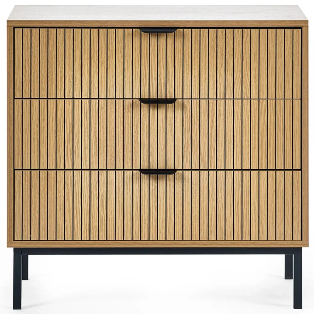 Sia 3 Drawer Storage Chest - Brown, Wood