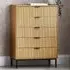 Sia 5 Drawer Storage Chest - Brown, Wood