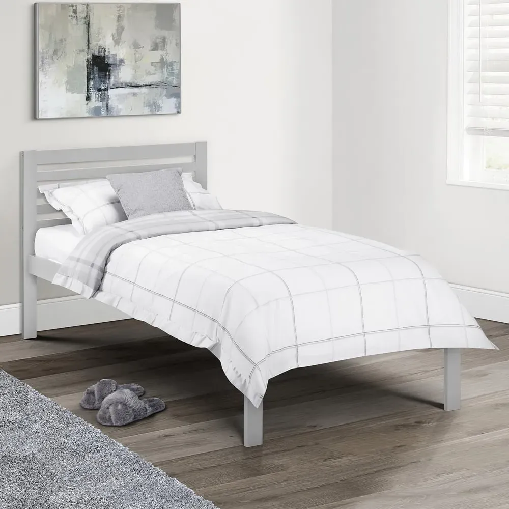Slocum Single Bed Frame - Light Grey