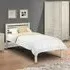 Slocum Single Bed Frame - Stone White