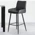 Soho Barstool - Black, Faux Leather