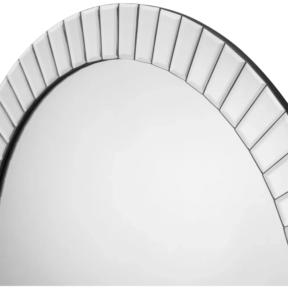 Sonata Small Round Wall Mirror - Clear