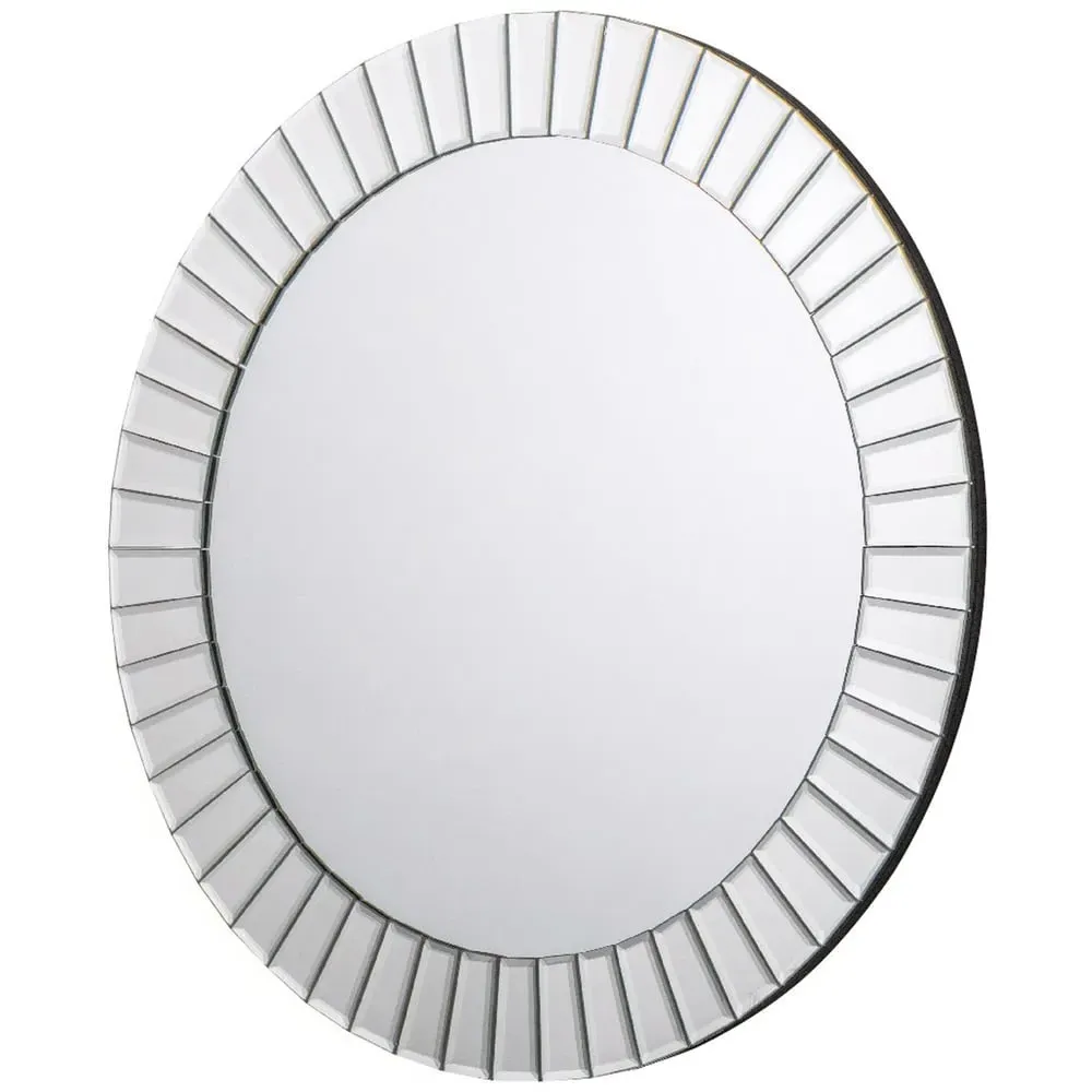 Sonata Small Round Wall Mirror - Clear