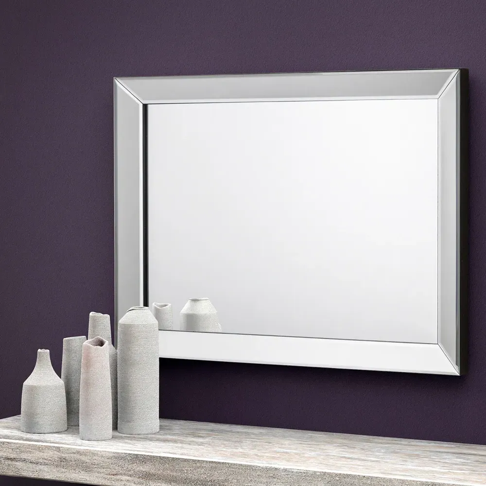 Soprano All Glass Wall Mirror - Clear