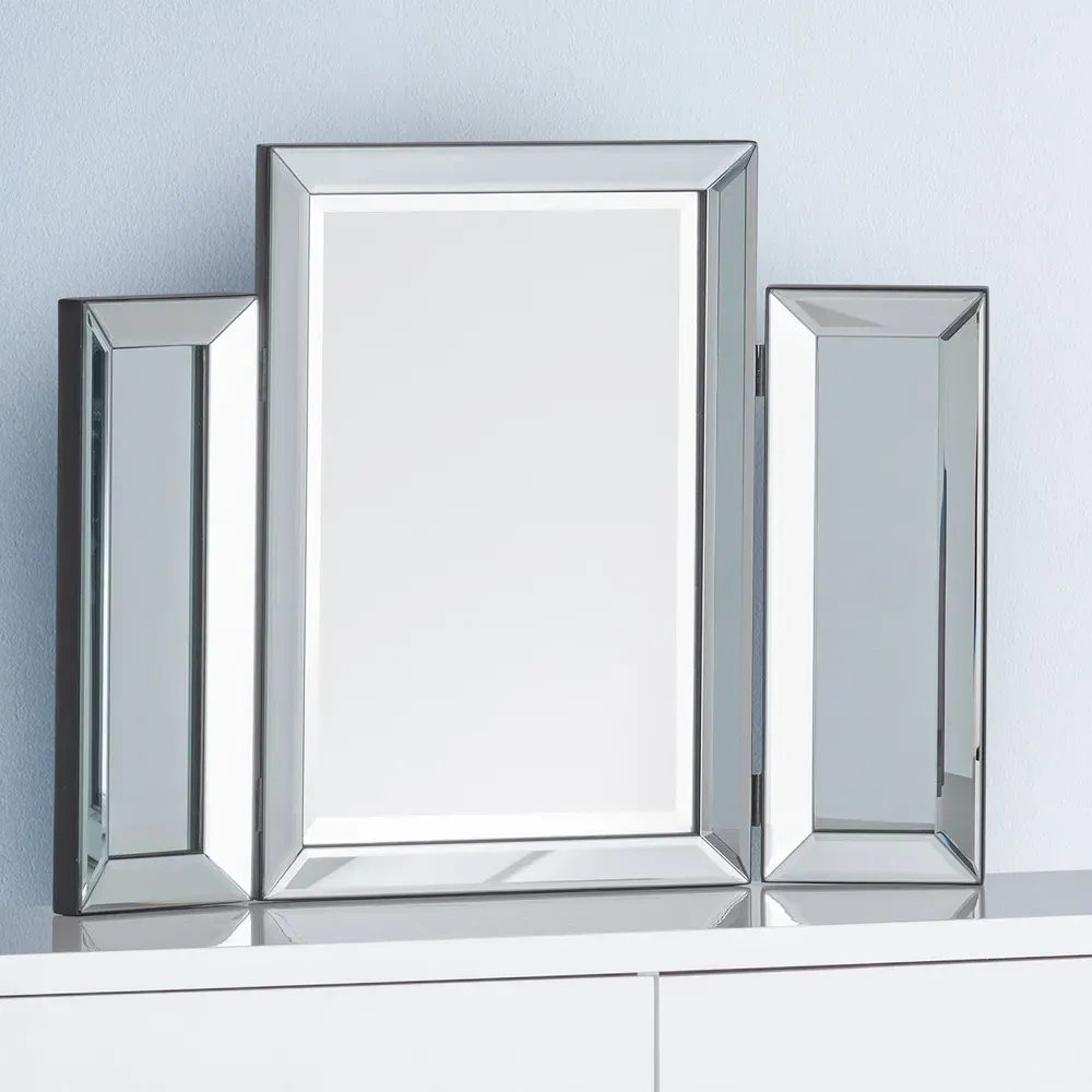 Soprano Folding Dressing Table Mirror - Clear
