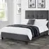 Sorrento King Size Bed Frame - Grey, Linen