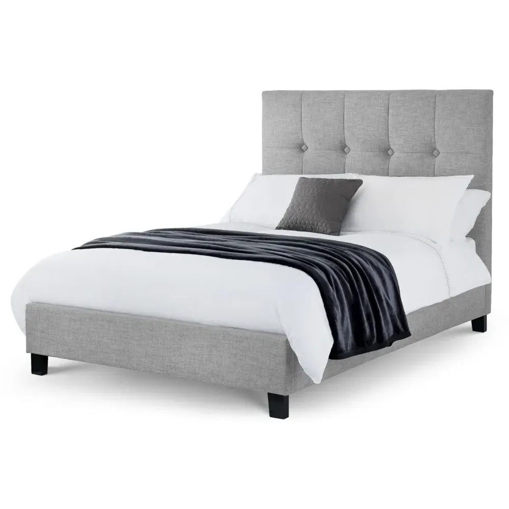 Sorrento Super King Size Bed Frame - Grey, Linen
