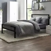 Soto Single Metal Bed Frame - Black