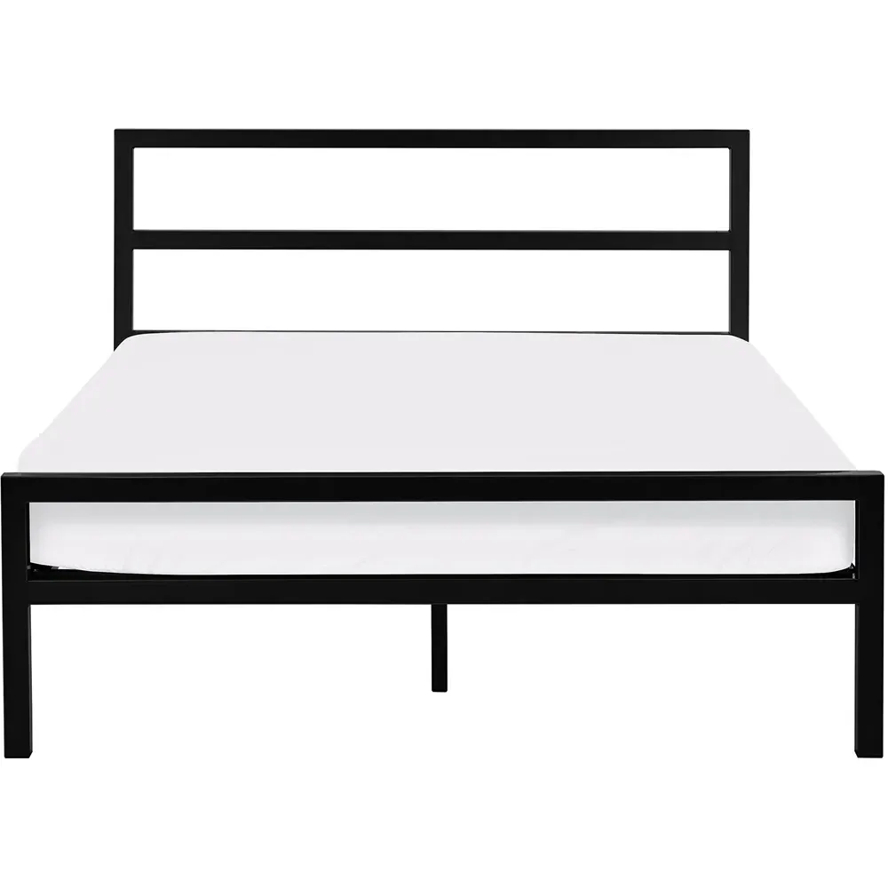 Soto Small Double Metal Bed Frame - Black