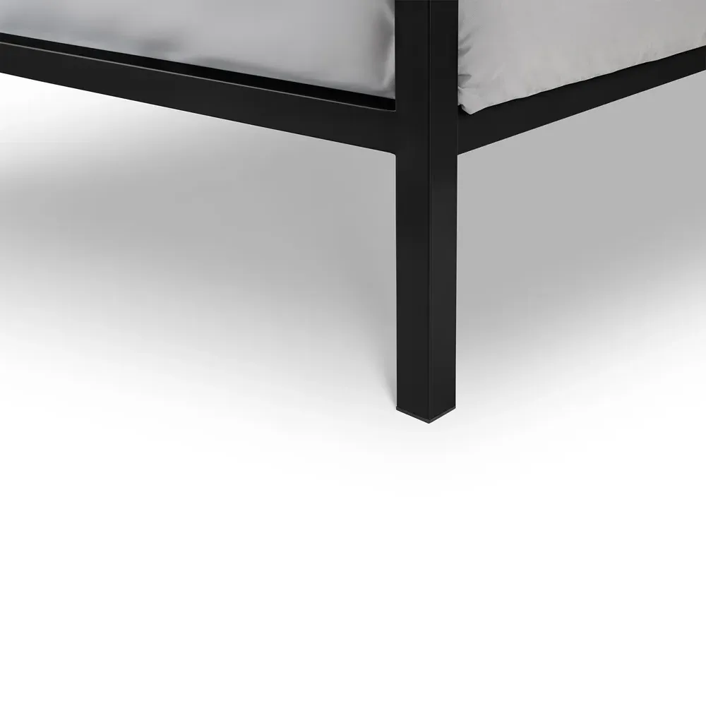 Soto Small Double Metal Bed Frame - Black